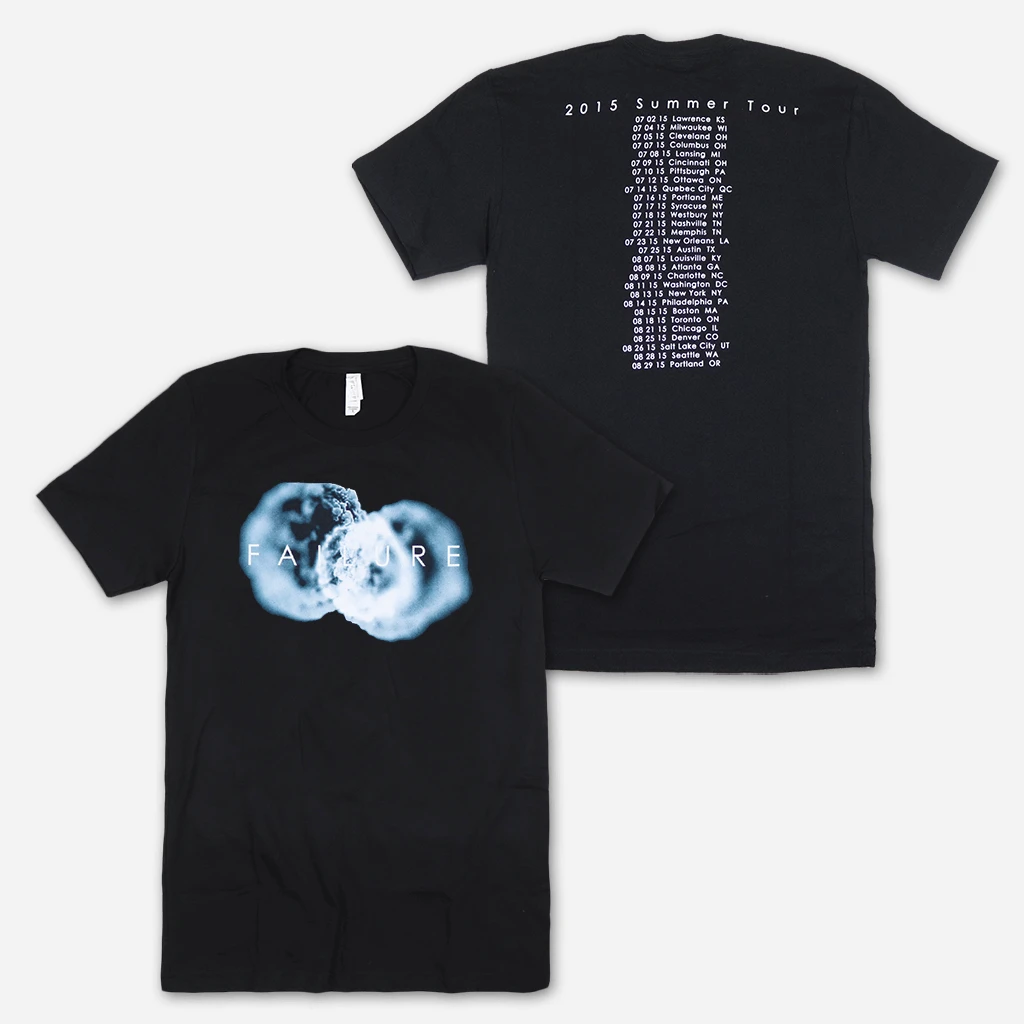 Failure The Heart Is A Monster Tour 2015 Black T-Shirt 1 Failure The Heart Is A Monster Tour 2015 Black T-Shirt