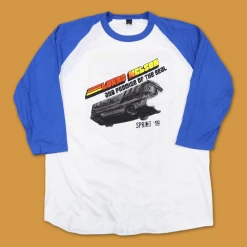 Lukas Nelson & Promise Of The Real 2019 Tour Bus Ship Blue Raglan T-Shirt New Merch