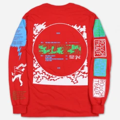 Parquet Courts Wide Awake Rough Trade Red Long Sleeve T-Shirt New Merch