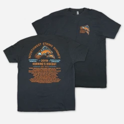 Northwest String Summit Salmon Charcoal T-Shirt New Merch