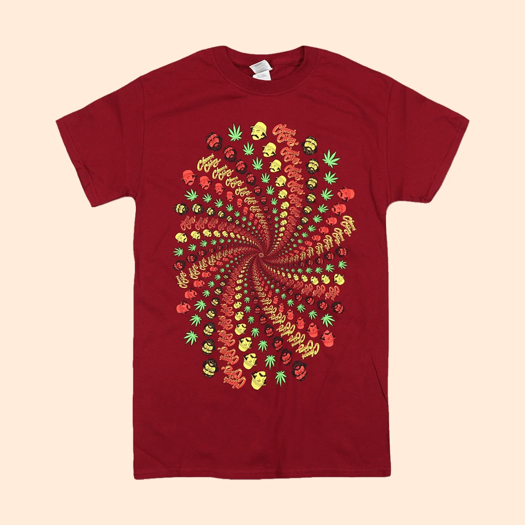 Homies In Dreamland By Cheech And Chong Spiral Red T-Shirt New Merch 1 Homies In Dreamland By Cheech And Chong Spiral Red T-Shirt New Merch