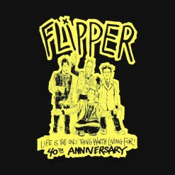 Flipper 40th Anniversary Black T-Shirt New Merch