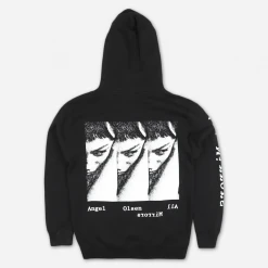 Angel Olsen Triple Angel Black Pullover Hooded Sweatshirt