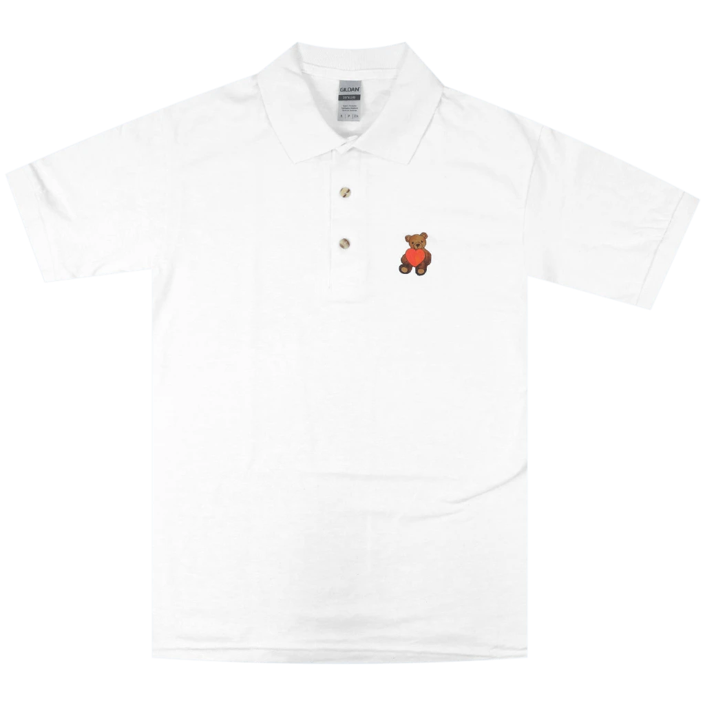 Anna Of The North Bear White Polo Shirt 1 Anna Of The North Bear White Polo Shirt