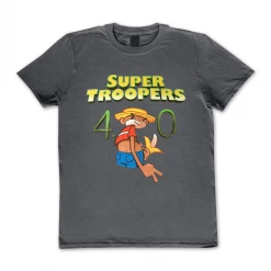 Broken Lizard New Merch Johnny Chimpo 2 Charcoal T-Shirt