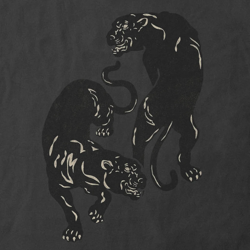 Black Pumas Deluxe Double Pumas Dark Grey T-Shirt 5 Black Pumas Deluxe Double Pumas Dark Grey T-Shirt