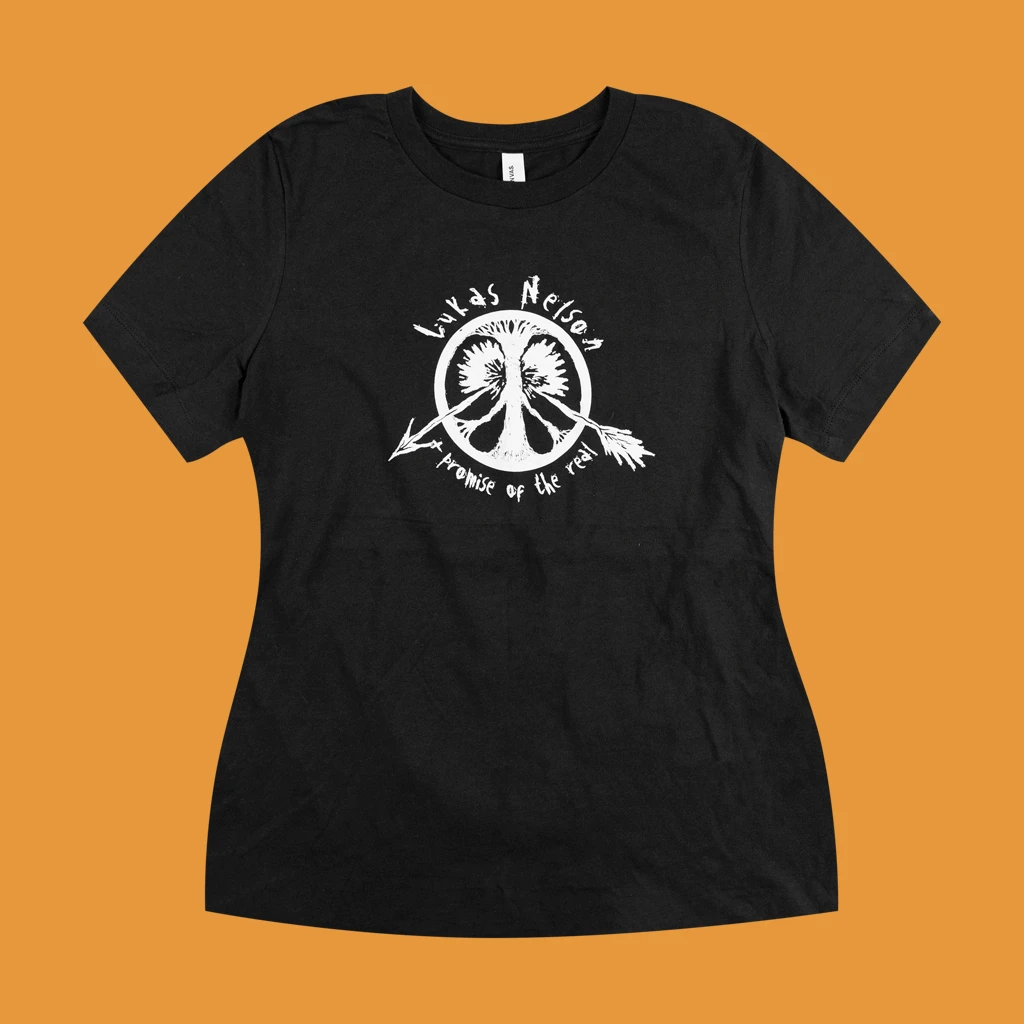 Lukas Nelson & Promise Of The Real Broken Arrow Women's Black T-Shirt 1 Lukas Nelson & Promise Of The Real Broken Arrow Women's Black T-Shirt