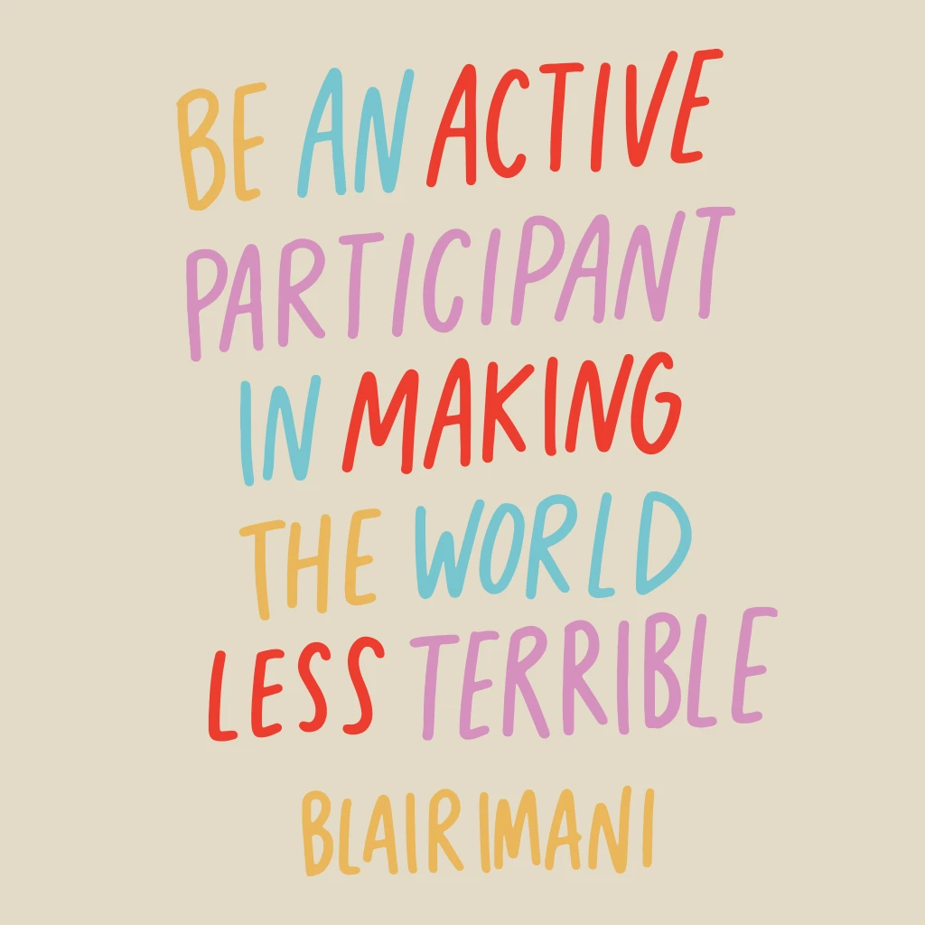 Blair Imani New Merch Be An Active Cream Pullover Hoodie 2 Blair Imani New Merch Be An Active Cream Pullover Hoodie