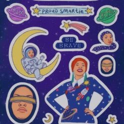 Blair Imani Sticker Set Illustrated By Antoinette Thomas