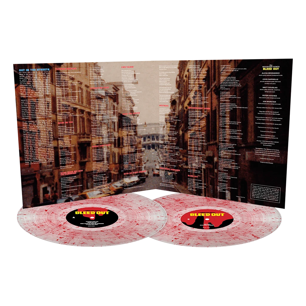The Mountain Goats New Merch Bleed Out Double LP Red Swirl Vinyl 3 The Mountain Goats New Merch Bleed Out Double LP Red Swirl Vinyl