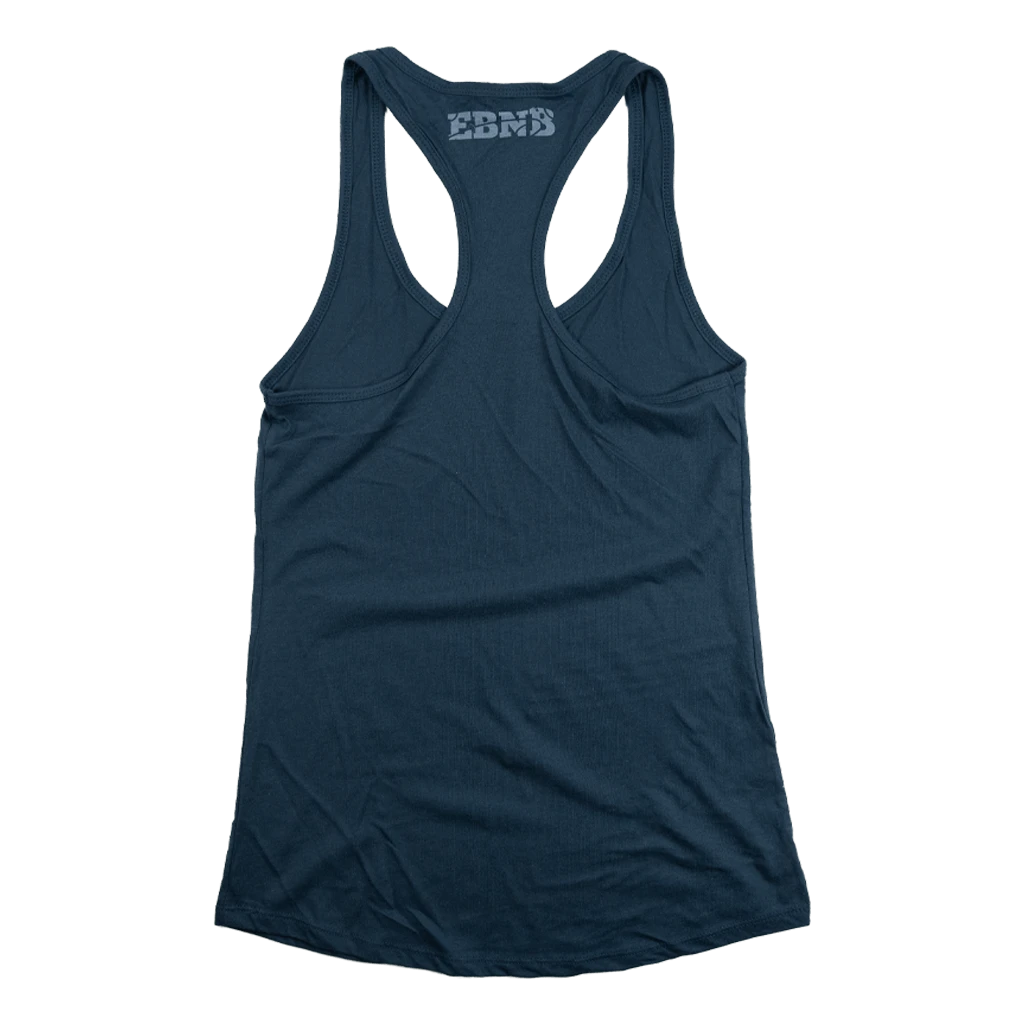 Edie Brickell & New Bohemians New Merch Hunter Logo Heather Navy Tank 4 Edie Brickell & New Bohemians New Merch Hunter Logo Heather Navy Tank