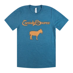 Consider The Source Hybrid Mule Indigo T-Shirt New Merch