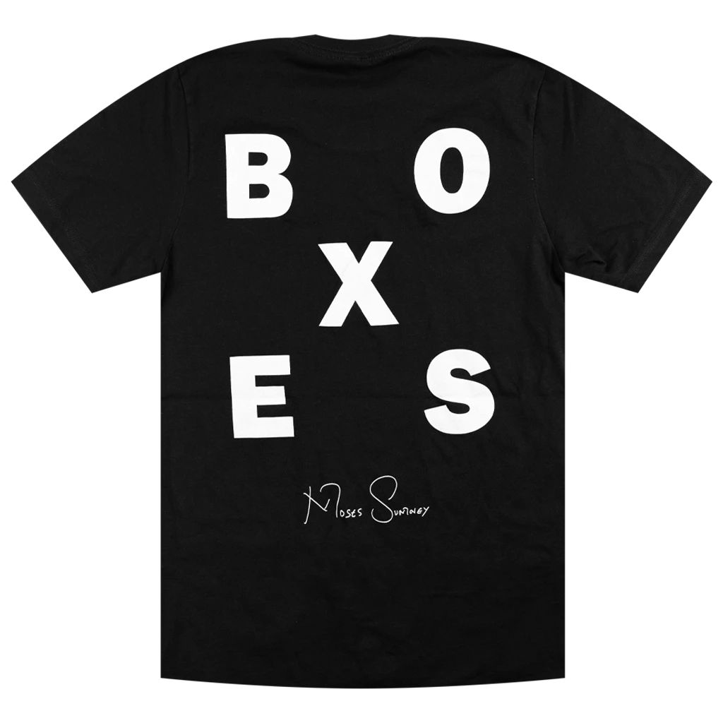 Moses Sumney Boxes Black T-Shirt New Merch 4 Moses Sumney Boxes Black T-Shirt New Merch