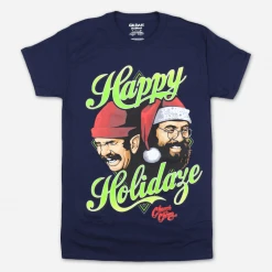 Cheech And Chong Holidaze Navy T-Shirt