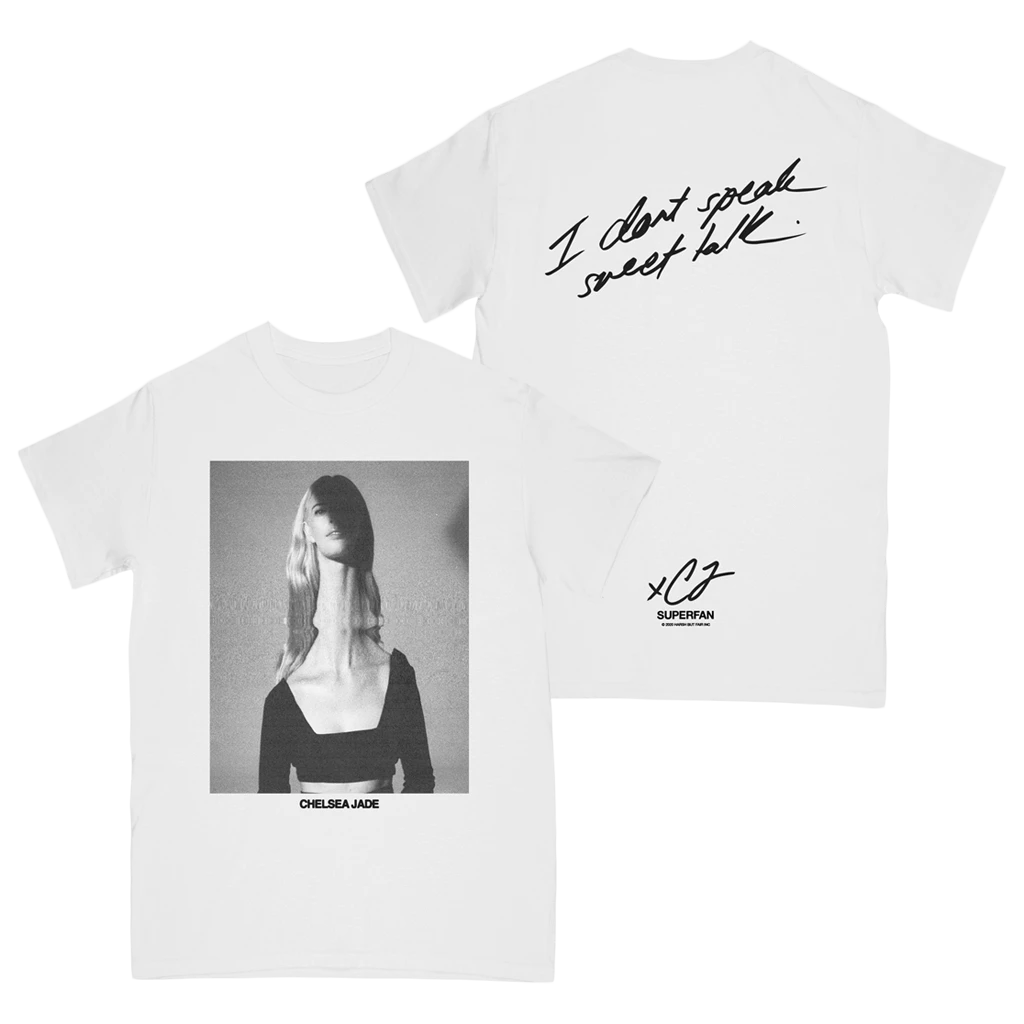 Chelsea Jade Superfan White T-Shirt 1 Chelsea Jade Superfan White T-Shirt