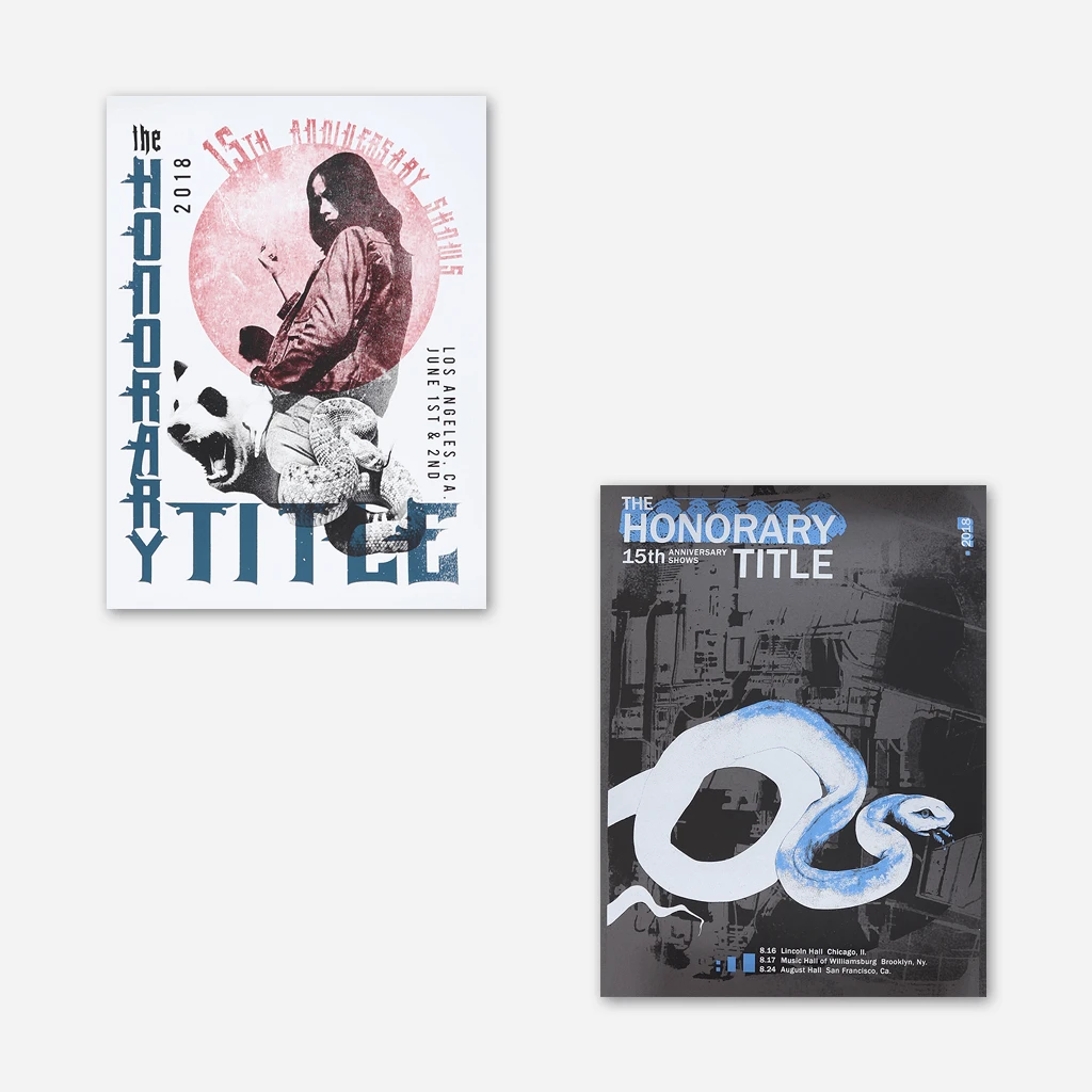 The Honorary Title 15th Anniversary Limited Edition Show Posters 1 The Honorary Title 15th Anniversary Limited Edition Show Posters