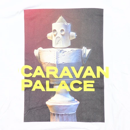Caravan Palace Chronologic White T-Shirt New Merch 2 Caravan Palace Chronologic White T-Shirt New Merch