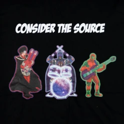 Consider The Source New Merch Superheroes T-shirt