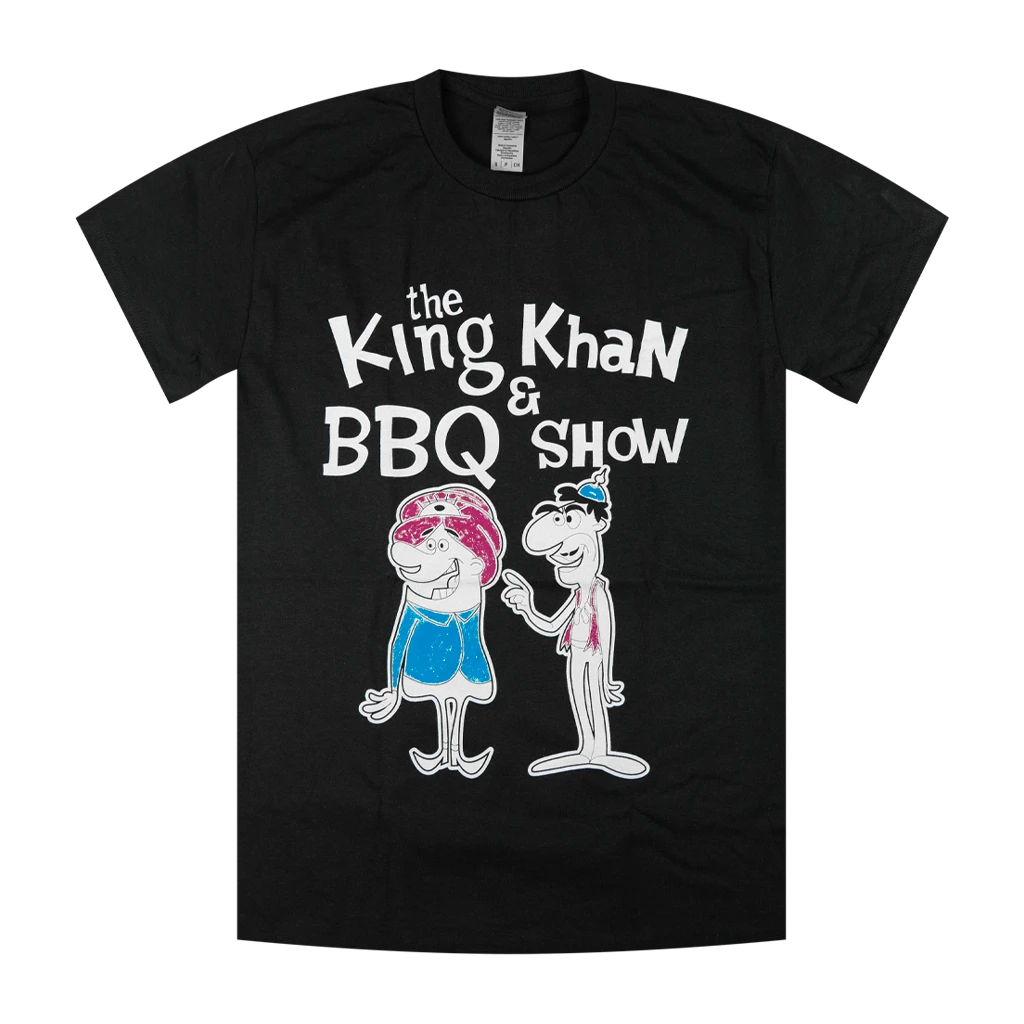 The King Khan & BBQ Show New Merch Cartoon T-Shirt 1 The King Khan & BBQ Show New Merch Cartoon T-Shirt