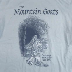 The Mountain Goats Cave Angel Ascendancy Tour Adult Unisex Blue T-Shirt