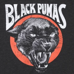 Black Pumas Circle Puma Charcoal Black Triblend T-Shirt
