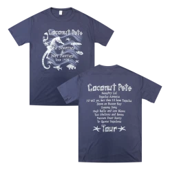 Broken Lizard New Merch Coconut Pete Tour 1978 Vintage Navy T-shirt