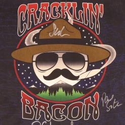 Broken Lizard Autographed Cracklin' Bacon 2018 Tour Poster