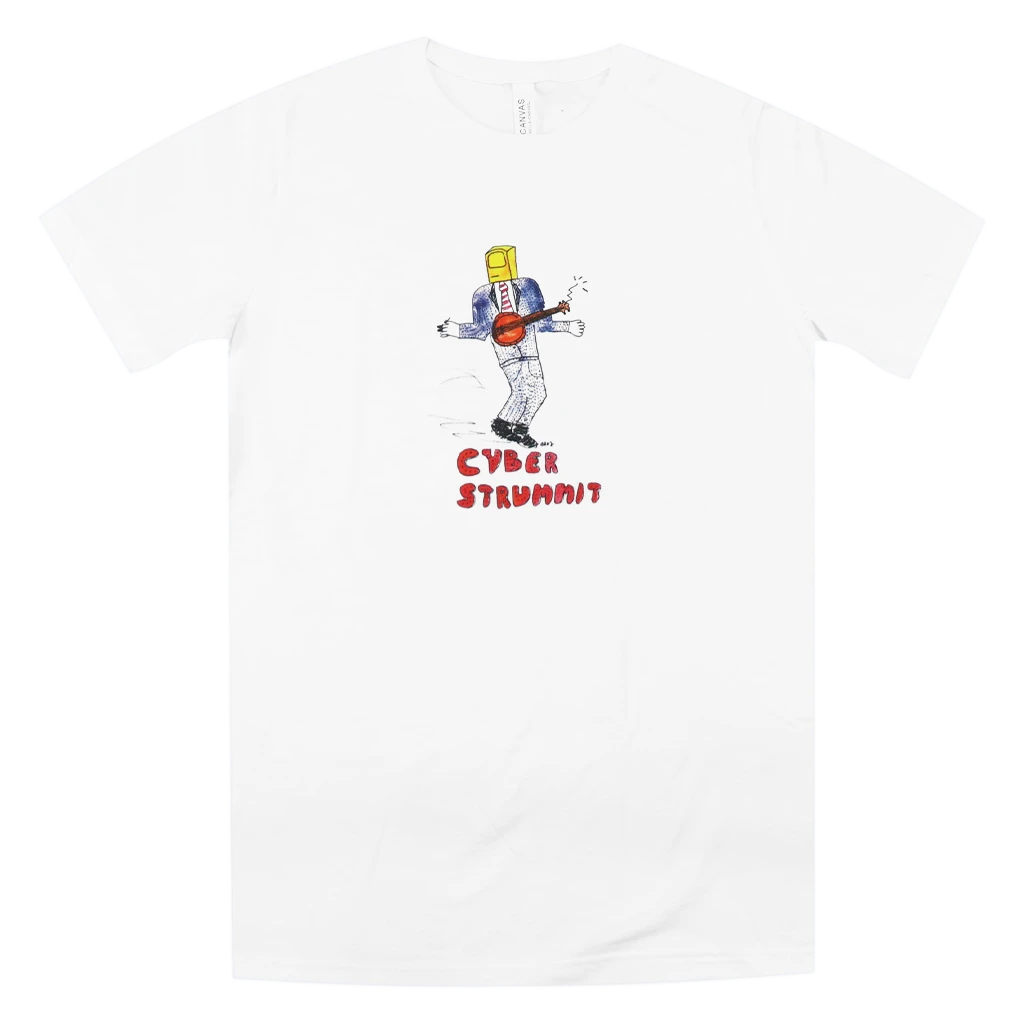 Northwest String Summit New Merch Cyber Strummit Banjo MacCoury White Unisex T-Shirt 1 Northwest String Summit New Merch Cyber Strummit Banjo MacCoury White Unisex T-Shirt