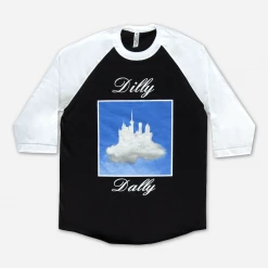 Dilly Dally Toronto Castle Raglan Black/White Raglan