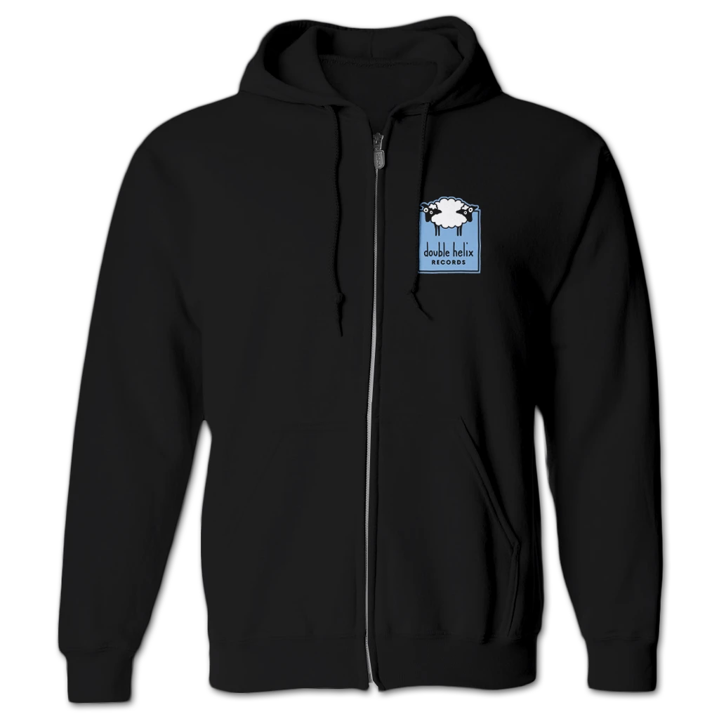 Double Helix Records Double Helix Logo Embroidered Zip Hoodie 1 Double Helix Records Double Helix Logo Embroidered Zip Hoodie