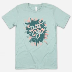 Diet Cig Plant Logo Heather Dusty Blue T-Shirt New Merch
