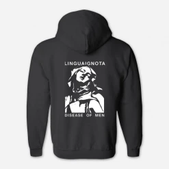 Lingua Ignota Disease Of Men Black Zip Up Hoodie New Merch 6 Lingua Ignota Disease Of Men Black Zip Up Hoodie New Merch