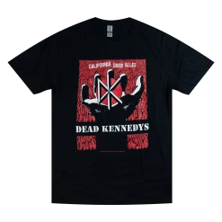 Dead Kennedys New Merch California Uber Alles (Hand) Black T-Shirt