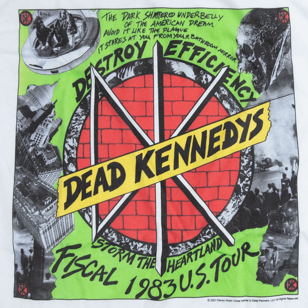 Dead Kennedys Destroy Efficiency 1983 White T-Shirt New Merch 2 Dead Kennedys Destroy Efficiency 1983 White T-Shirt New Merch