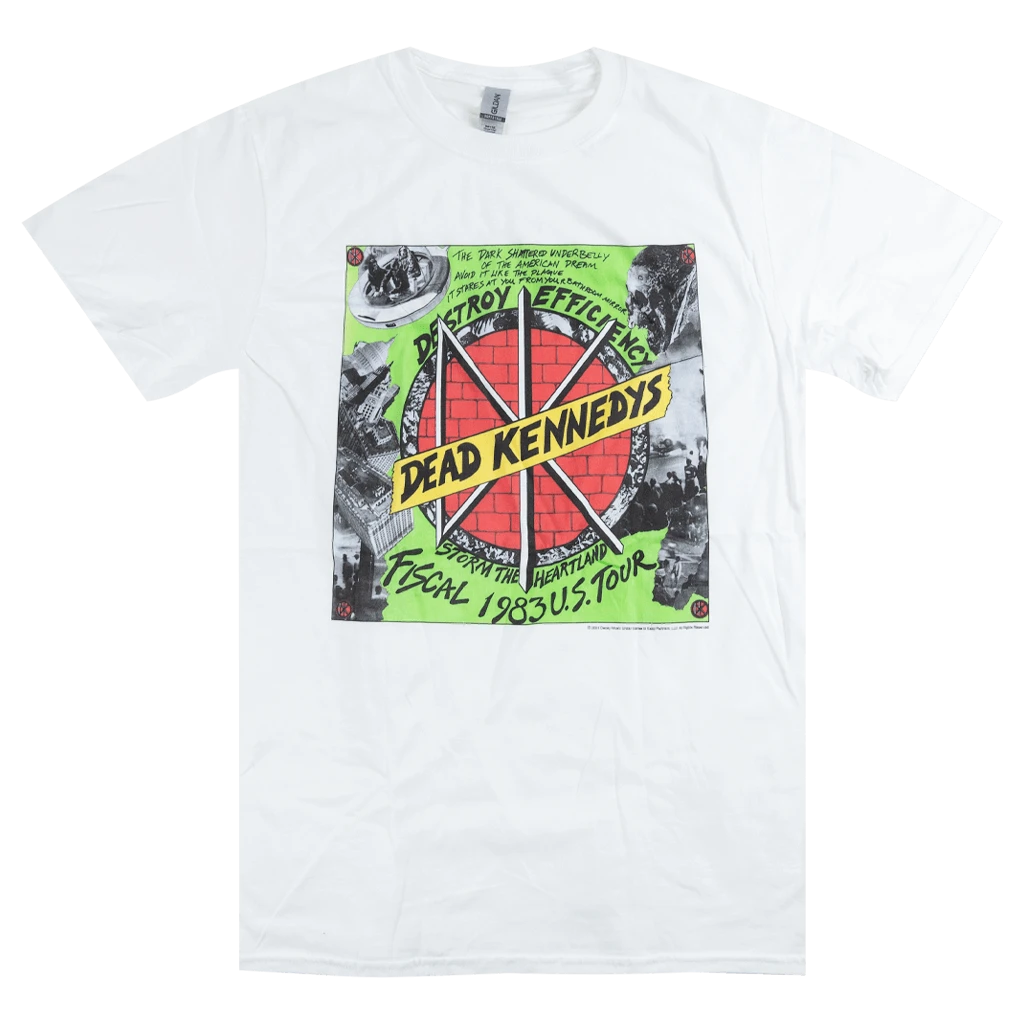 Dead Kennedys Destroy Efficiency 1983 White T-Shirt New Merch 1 Dead Kennedys Destroy Efficiency 1983 White T-Shirt New Merch