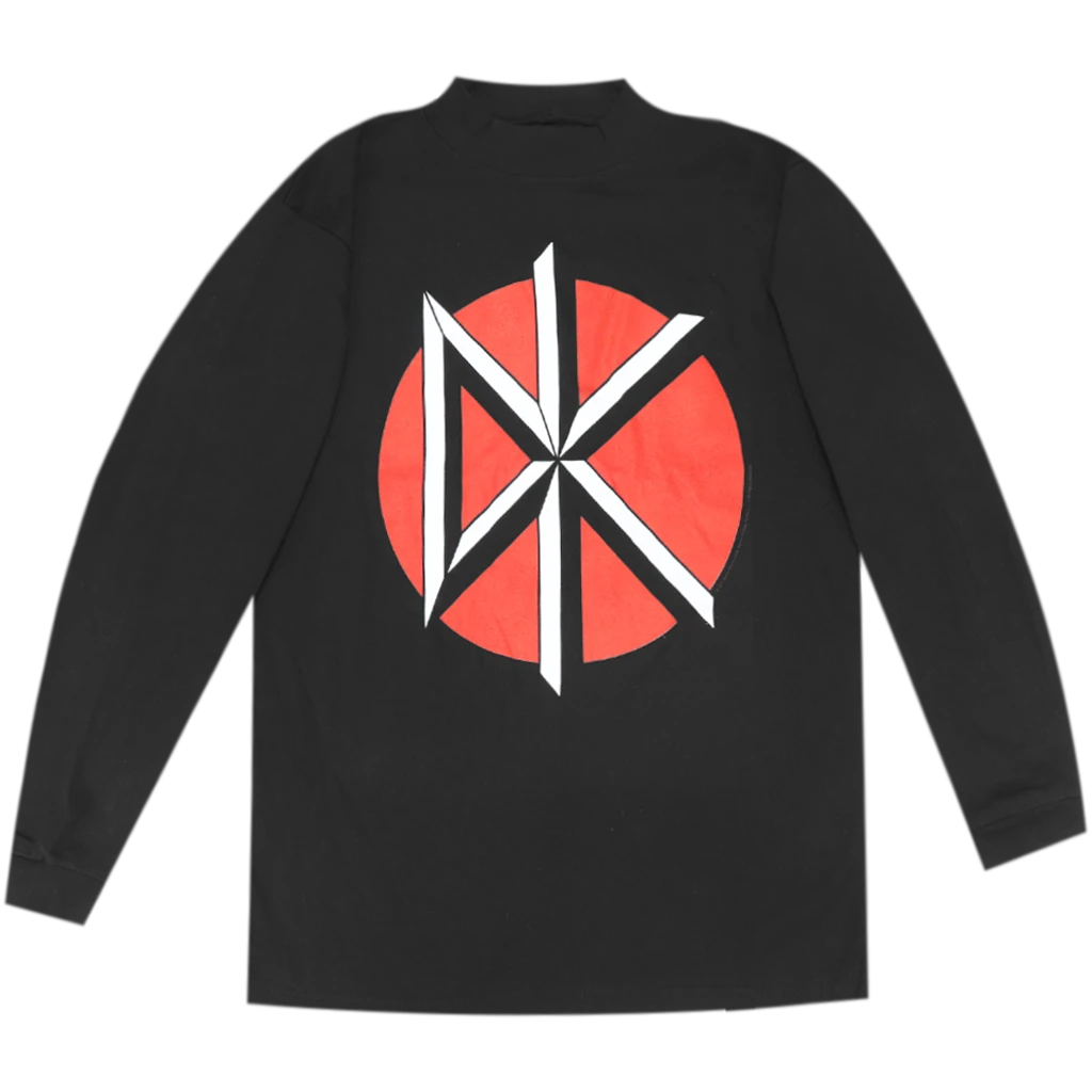 Dead Kennedys DK Logo Black Long Sleeve Mock Turtleneck New Merch 1 Dead Kennedys DK Logo Black Long Sleeve Mock Turtleneck New Merch