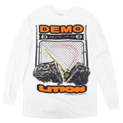 Death Grips New Merch Demolition White Long Sleeve T-Shirt