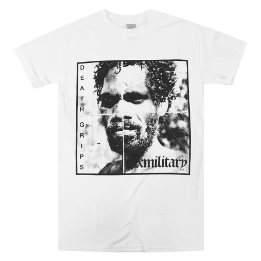 Death Grips New Merch Exmilitary White T-Shirt 4 Death Grips New Merch Exmilitary White T-Shirt