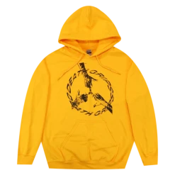 Death Grips Peace Gold Pullover Hoodie New Merch