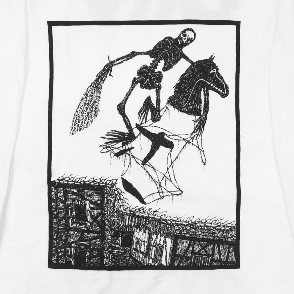 DIIV Deceiver Horsehead Long Sleeve White T-Shirt New Merch 2 DIIV Deceiver Horsehead Long Sleeve White T-Shirt New Merch