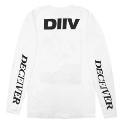 DIIV Deceiver Horsehead Long Sleeve White T-Shirt New Merch 10 DIIV Deceiver Horsehead Long Sleeve White T-Shirt New Merch