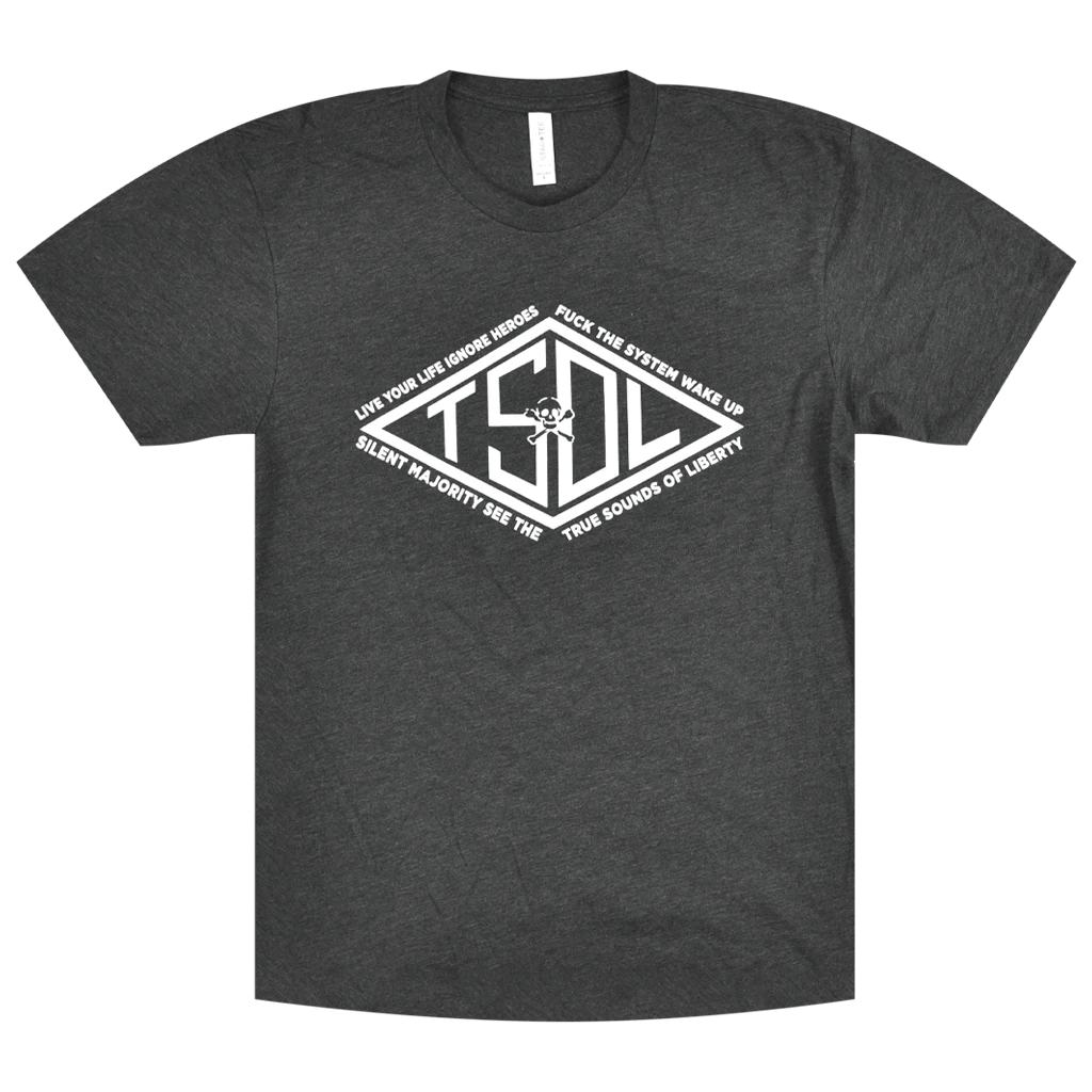 T.S.O.L. New Merch Diamond Logo Vintage Black T-Shirt 1 T.S.O.L. New Merch Diamond Logo Vintage Black T-Shirt