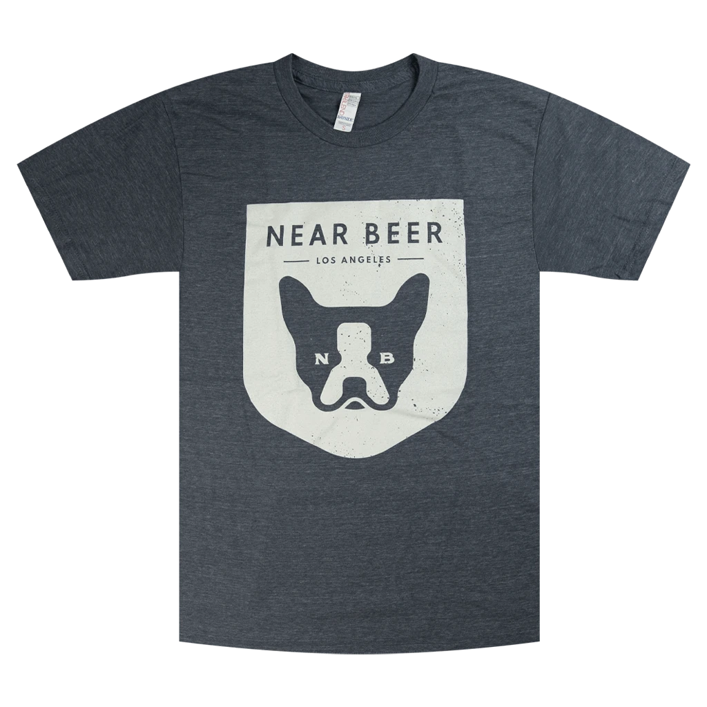 NEAR BEER New Merch Dog Face Tri-Blend Dark Grey T-Shirt 1 NEAR BEER New Merch Dog Face Tri-Blend Dark Grey T-Shirt