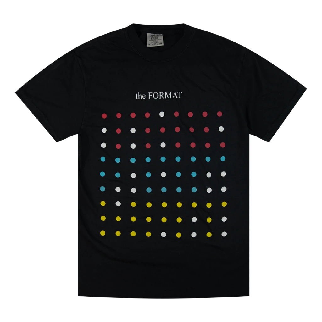 The Format Dots Black T-Shirt New Merch 1 The Format Dots Black T-Shirt New Merch