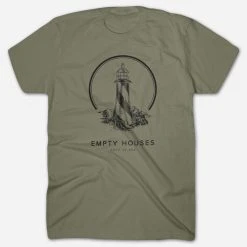 Empty Houses Lost At Sea Military Green T-Shirt New Merch