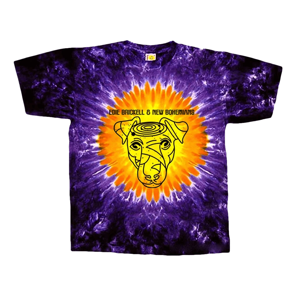 Edie Brickell & New Bohemians Sun Purple Tie Dye T-Shirt 1 Edie Brickell & New Bohemians Sun Purple Tie Dye T-Shirt
