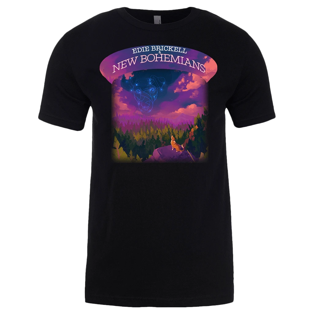 Edie Brickell & New Bohemians Hunter And The Dog Star Black T-Shirt 1 Edie Brickell & New Bohemians Hunter And The Dog Star Black T-Shirt