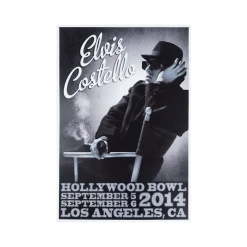 Elvis Costello Hollywood Bowl 2014 Poster New Merch