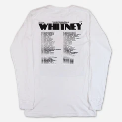 Whitney New Merch Forever Turned Around Tour White Long Sleeve
