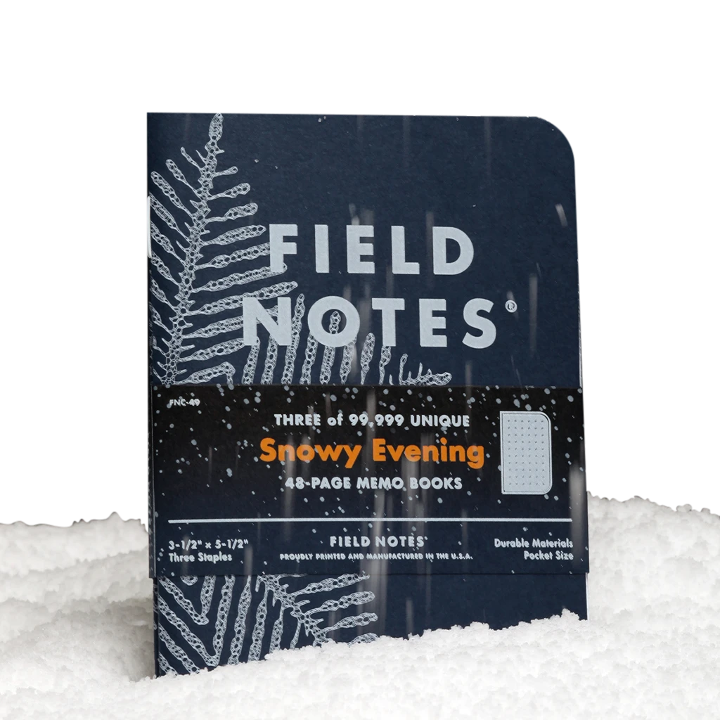 Field Notes Snowy Evening 3-Pack New Merch 3 Field Notes Snowy Evening 3-Pack New Merch